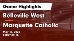 Belleville West  vs Marquette Catholic  Game Highlights - May 15, 2024