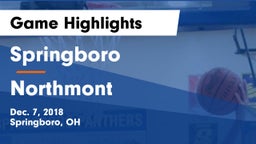 Springboro  vs Northmont  Game Highlights - Dec. 7, 2018