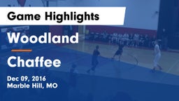 Woodland  vs Chaffee  Game Highlights - Dec 09, 2016