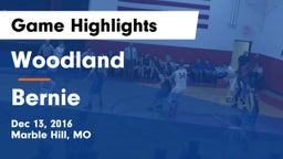 Woodland  vs Bernie Game Highlights - Dec 13, 2016