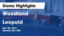 Woodland  vs Leopold Game Highlights - Nov 28, 2016