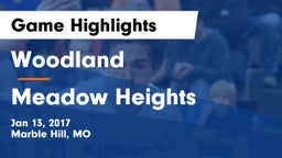Woodland  vs Meadow Heights Game Highlights - Jan 13, 2017