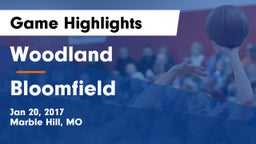 Woodland  vs Bloomfield Game Highlights - Jan 20, 2017