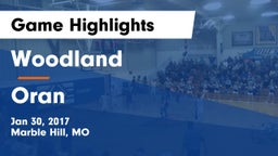 Woodland  vs Oran Game Highlights - Jan 30, 2017