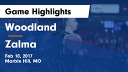 Woodland  vs Zalma Game Highlights - Feb 10, 2017