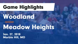 Woodland  vs Meadow Heights Game Highlights - Jan. 27, 2018