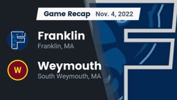 Recap: Franklin  vs. Weymouth  2022