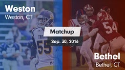 Matchup: Weston  vs. Bethel  2016