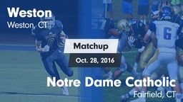 Matchup: Weston  vs. Notre Dame Catholic  2016