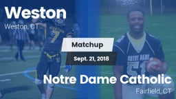 Matchup: Weston  vs. Notre Dame Catholic  2018