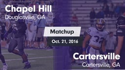 Matchup: Chapel Hill High vs. Cartersville  2016