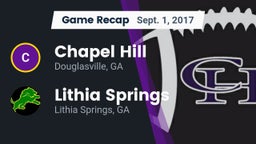 Recap: Chapel Hill  vs. Lithia Springs  2017