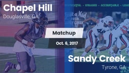 Matchup: Chapel Hill High vs. Sandy Creek  2017