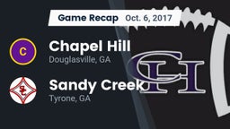 Recap: Chapel Hill  vs. Sandy Creek  2017
