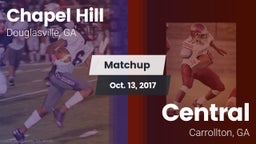 Matchup: Chapel Hill High vs. Central  2017