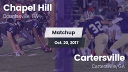 Matchup: Chapel Hill High vs. Cartersville  2017