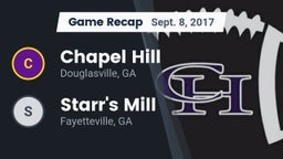 Recap: Chapel Hill  vs. Starr's Mill  2017