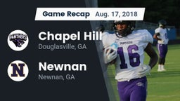Recap: Chapel Hill  vs. Newnan  2018