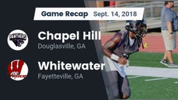 Recap: Chapel Hill  vs. Whitewater  2018