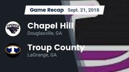 Recap: Chapel Hill  vs. Troup County  2018
