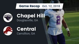 Recap: Chapel Hill  vs. Central  2018