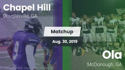 Matchup: Chapel Hill High vs. Ola  2019