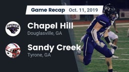 Recap: Chapel Hill  vs. Sandy Creek  2019