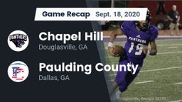 Recap: Chapel Hill  vs. Paulding County  2020