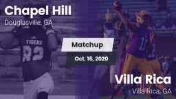Matchup: Chapel Hill High vs. Villa Rica  2020