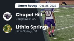 Recap: Chapel Hill  vs. Lithia Springs  2022