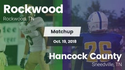 Matchup: Rockwood  vs. Hancock County  2018