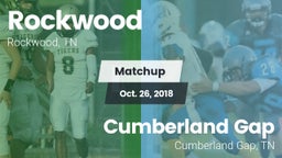 Matchup: Rockwood  vs. Cumberland Gap  2018