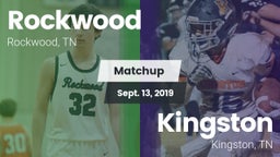 Matchup: Rockwood  vs. Kingston  2019