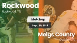 Matchup: Rockwood  vs. Meigs County  2019