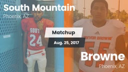Matchup: South Mountain High vs. Browne  2017