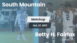 Matchup: South Mountain High vs. Betty H. Fairfax 2017