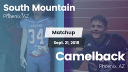 Matchup: South Mountain High vs. Camelback  2018