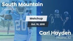 Matchup: South Mountain High vs. Carl Hayden  2018