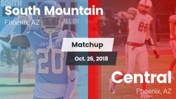 Matchup: South Mountain High vs. Central  2018