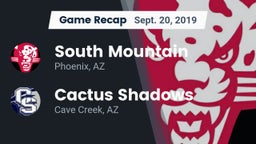 Recap: South Mountain  vs. Cactus Shadows  2019