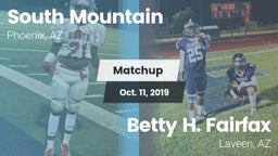 Matchup: South Mountain High vs. Betty H. Fairfax 2019
