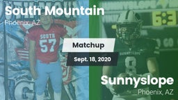 Matchup: South Mountain High vs. Sunnyslope  2020
