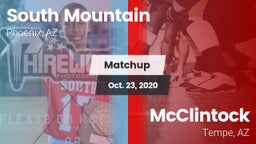 Matchup: South Mountain High vs. McClintock  2020