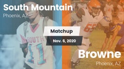 Matchup: South Mountain High vs. Browne  2020