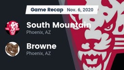 Recap: South Mountain  vs. Browne  2020