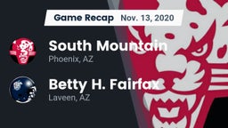 Recap: South Mountain  vs. Betty H. Fairfax 2020