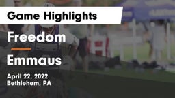 Freedom  vs Emmaus  Game Highlights - April 22, 2022
