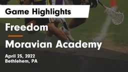 Freedom  vs Moravian Academy  Game Highlights - April 25, 2022