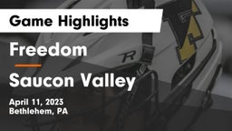 Freedom  vs Saucon Valley  Game Highlights - April 11, 2023