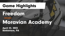 Freedom  vs Moravian Academy  Game Highlights - April 22, 2023